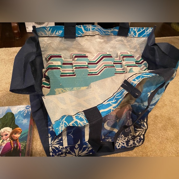 Disney Frozen 8pc Interlocking Foam Floor Mat Hopscotch Activity Play Set & bag - Picture 13 of 15